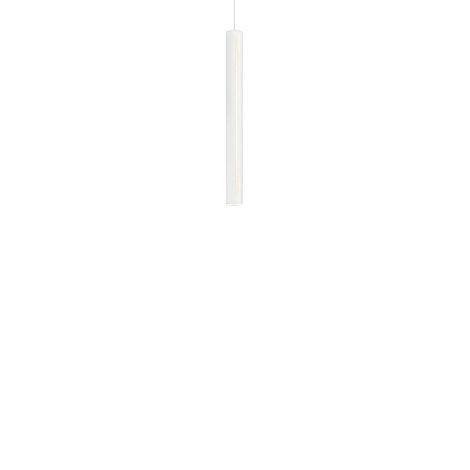 Luminaire suspendu DEL fini blanc - 1,9'' Diamètre - 24'' Hauteur - 10' hauteur max. - 30W 300 Lumens, 3000K