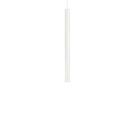 Luminaire suspendu DEL fini blanc - 1,9'' Diamètre - 36'' Hauteur - 10' hauteur max. - 30W 300 Lumens, 3000K