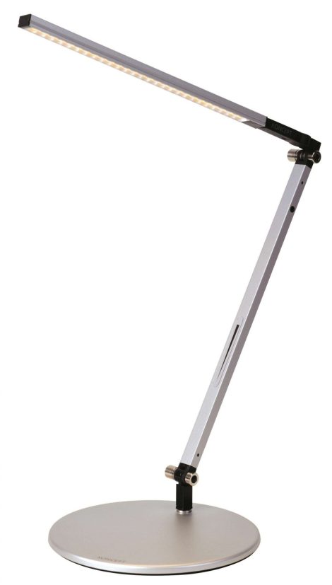 Lampe de bureau Z-Bar mini solo gris, base standard blanc dou 3500K