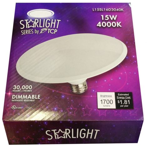 Ampoule DEL Starlight TCP E26/15W/4000K L15SL16D3040K