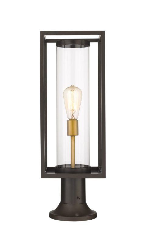 Lampe Piédestal Extérieure – Dunbroch – Z-Lite – 584PHMR-553PM-DBZ