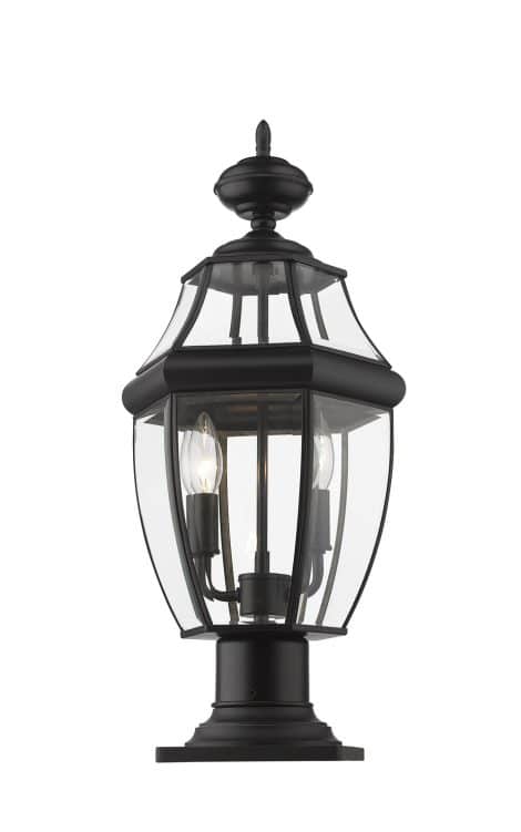 Lampe Piédestal Extérieure – Westover – Z-Lite – 580PHM-533PM-BK