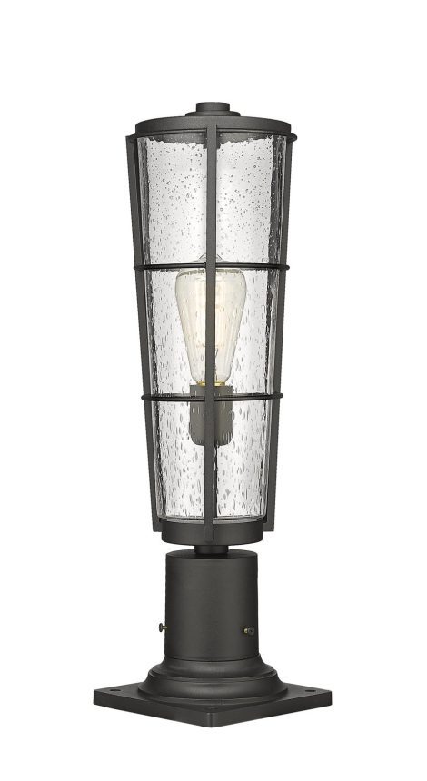 Lampe Piédestal Extérieure – Helix – Z-Lite – 591PHB-533PM-BK