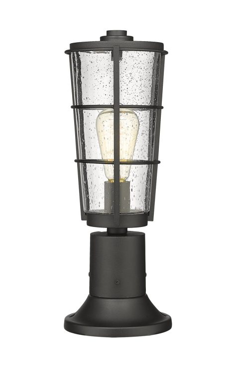 Lampe Piédestal Extérieure – Helix – Z-Lite – 591PHM-553PM-BK