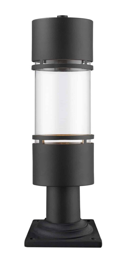 Tête de poteau – Luminata – Z-Lite – 553PHB-533PM-BK-LED