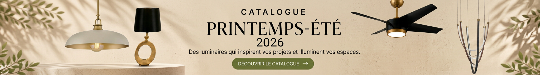 Lancement nouveau catalogue printemps-été 2026 Luminaire Galarenau