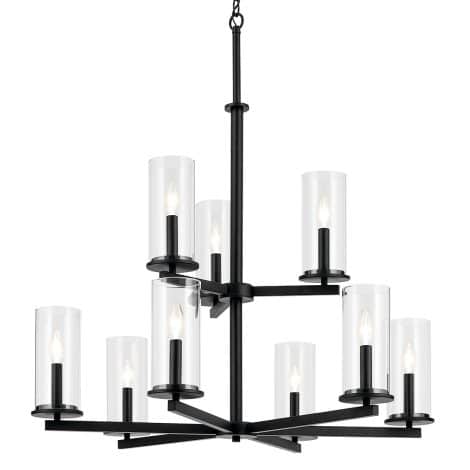 Suspension chandelier - CROSBY - Kichler - 44014BK