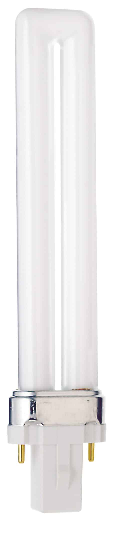 Fluorescent compact 9 watts, 4100K - Simple double 2 broches - SATCO - S6708