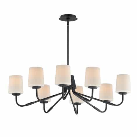 Suspension chandelier - DURHAM - MAXIMET2 - 12698WTBK