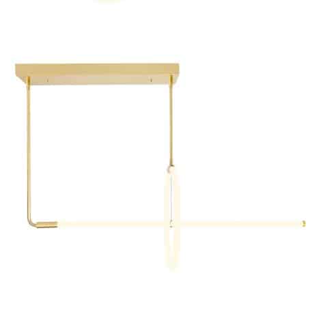 Suspension lustre or satiné de la collection HOOPS de CWI