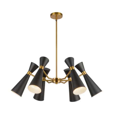 Suspension chandelier - BLAKE - Alora - CH574632MBAG