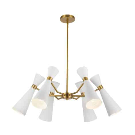 Suspension chandelier - BLAKE - Alora - CH574632WHAG