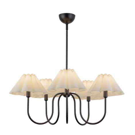 Suspension chandelier - ROSEMARY - Alora - CH610530MBFW - Image 2