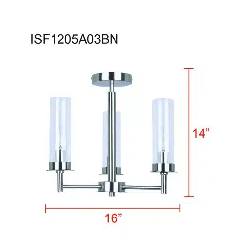 Semi-plafonnier - BENSON - Canarm - ISF1205A03BN - Image 2