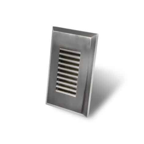 Garniture encastré verticale nickel brossé pour module au DEL
