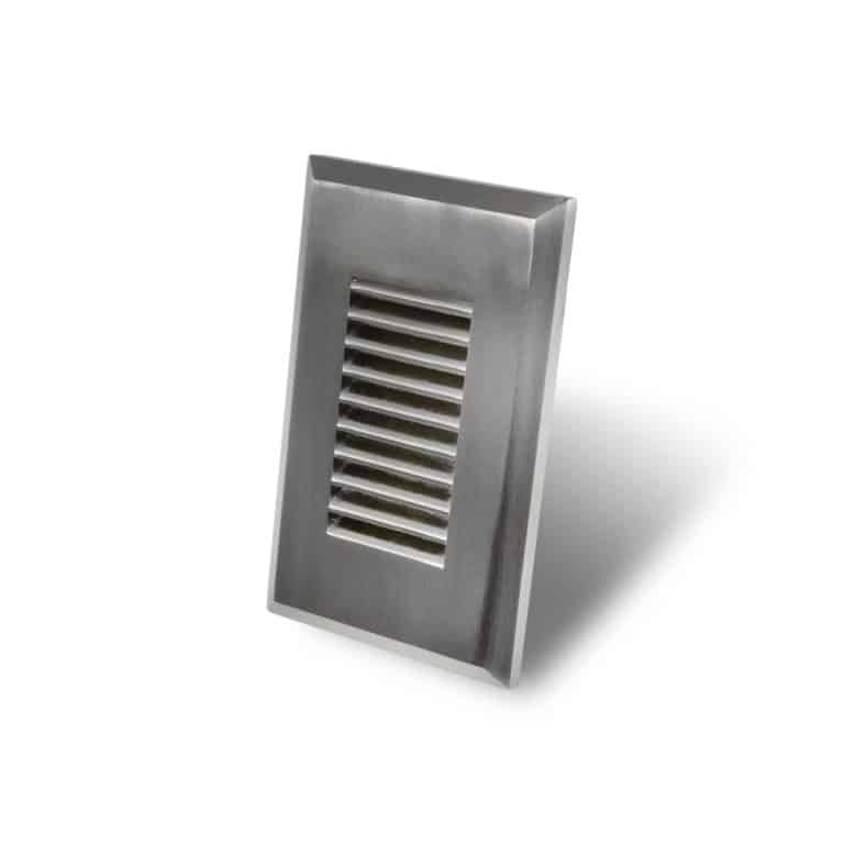 Garniture encastré verticale nickel brossé pour module au DEL