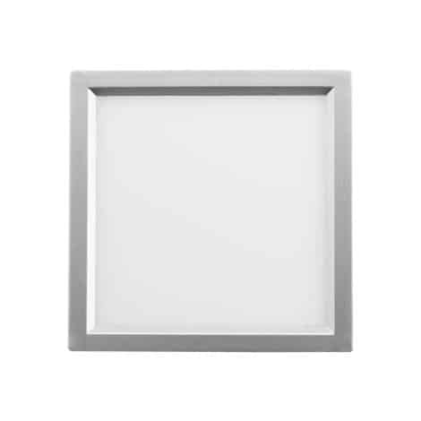 Plafonnier carré DEL blanc 5CCT 9 pouces