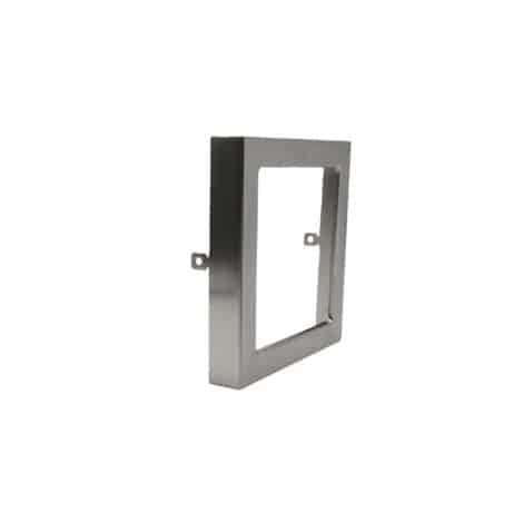 Garniture carré nickel brossé pour plafonnier 9 pouces