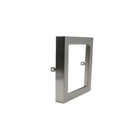 Garniture carré nickel brossé pour plafonnier 9 pouces