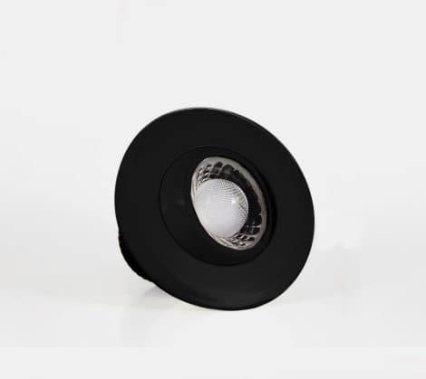 Encastré de plafond 3 pouces de type gimbal noir