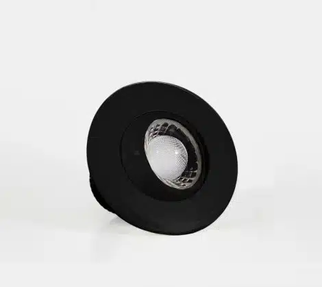 Encastré de plafond 3 pouces de type gimbal noir