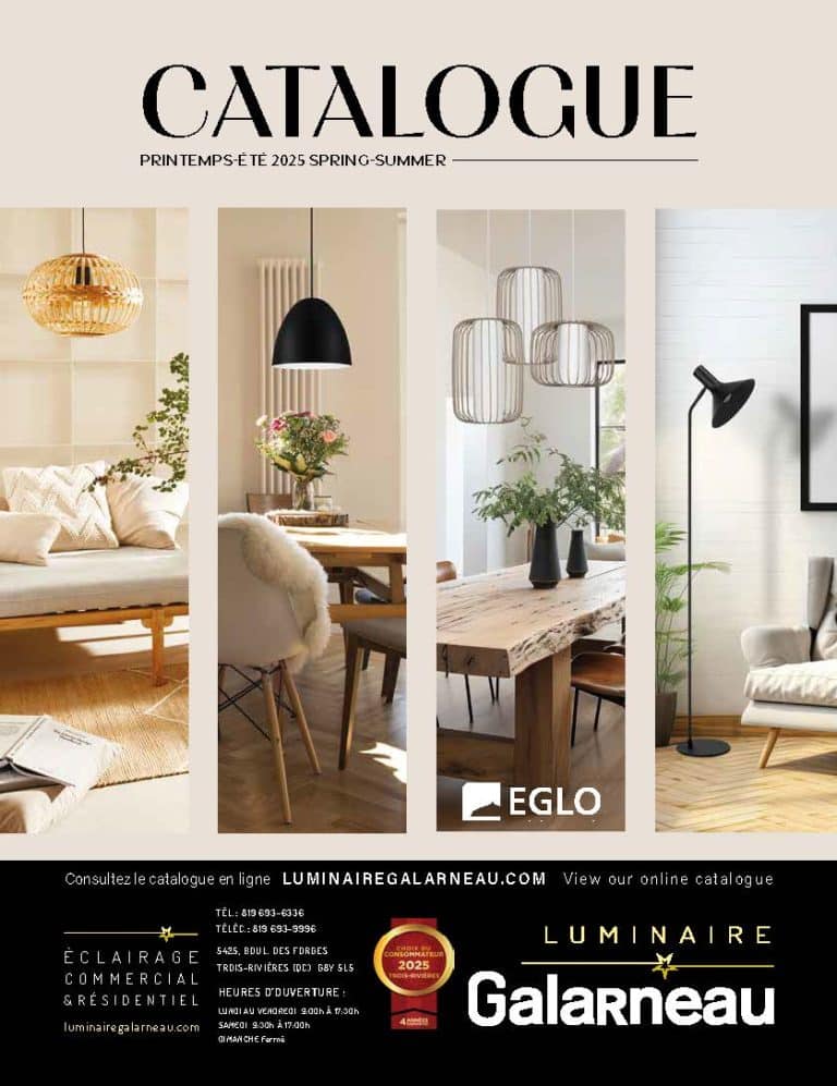 Page couverture circulaire inter luminaire Luminaire Galarneau printemps été 2025