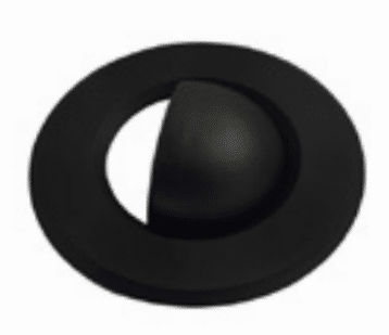 garniture pour encastré de marche intérieur et extérieur en forme de cuillère ronde noir