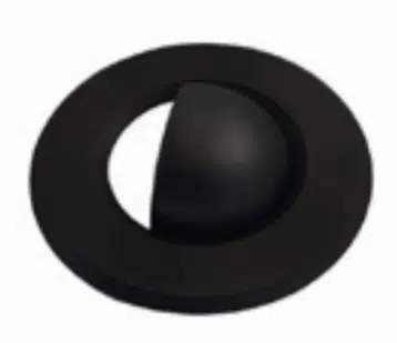 garniture pour encastré de marche intérieur et extérieur en forme de cuillère ronde noir