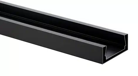 Profilé d'aluminium 2 mètres - Série 1-48 - Luminaire Galarneau - WW-AP1506-200-BK