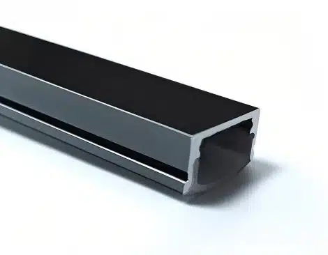 Profilé d'aluminium 2.12 mètres - Série 1-48 - Luminaire Galarneau - WW-AP1708-212-BK