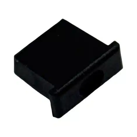 Capuchon avec trou pour fil pour profilé d'aluminium - Série 1-48 - Luminaire Galarneau - WW-AP1506-FC-BK