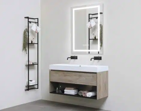 Miroir DEL 3CCT 24x36 à éclairage avant - Série 1-53 MF Series - Luminaire Galarneau - MF1-24X36-3CCT – Image 2