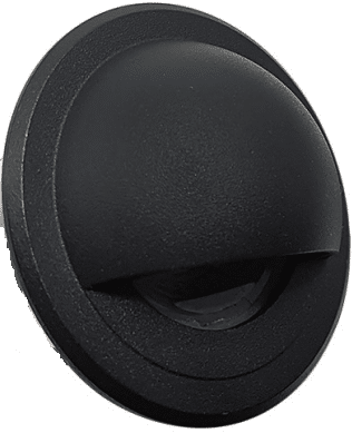 Garniture encastré style cuillère en acier inoxydable noir pour module DEL RD13