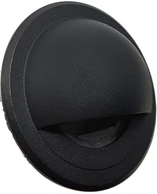 Garniture encastré style cuillère en acier inoxydable noir pour module DEL RD13