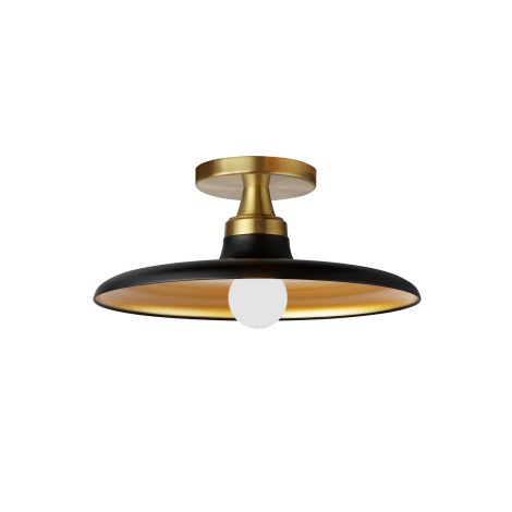 Semi-plafonnier 12 pouces - QUENTIN - Dainolite - QTN-121SF-MB-AGB