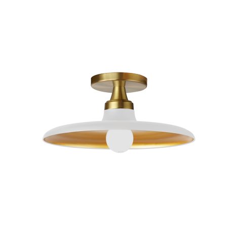 Semi-plafonnier 12 pouces - QUENTIN - Dainolite - QTN-121SF-MW-AGB
