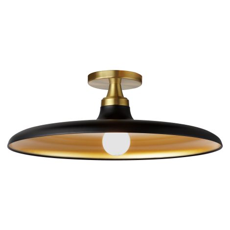 Semi-plafonnier 18 pouces - QUENTIN - Dainolite - QTN-181SF-MB-AGB