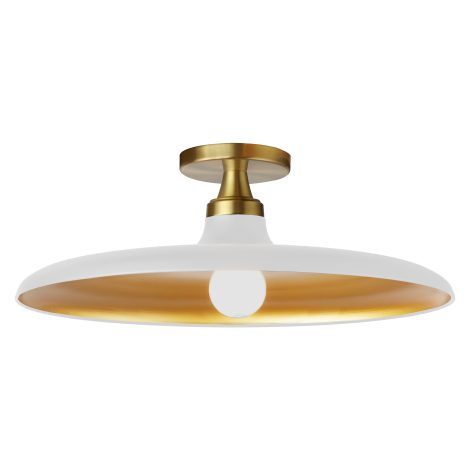 Semi-plafonnier 18 pouces - QUENTIN - Dainolite - QTN-181SF-MW-AGB