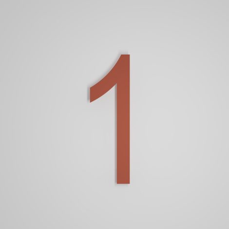 Chiffre flottant 12 pouces - FLOTTANT - Snoc - 1711-1-51-H12