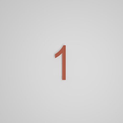 Chiffre flottant 6 pouces - FLOTTANT - Snoc - 1711-1-51-H6