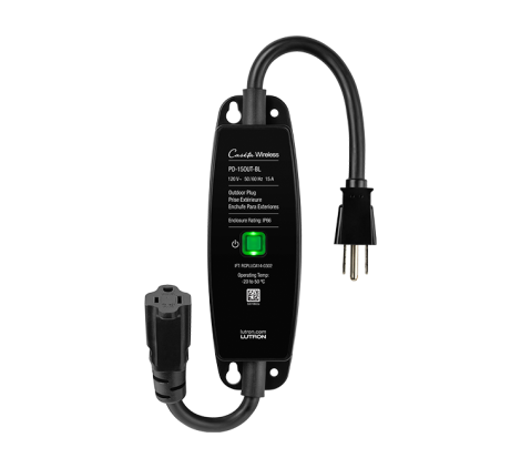 Interrupteur Intelligent pour l'extérieur - Lutron Caséta  - PD-15OUT-BL