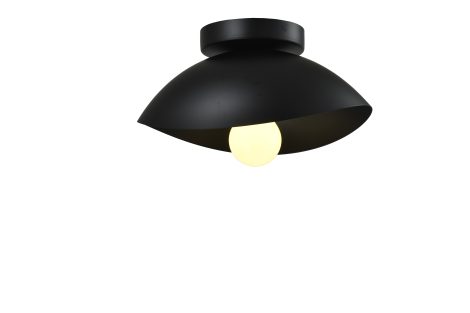 Semi-plafonnier 11 pouces - OVALE - iL - C776-11-BK