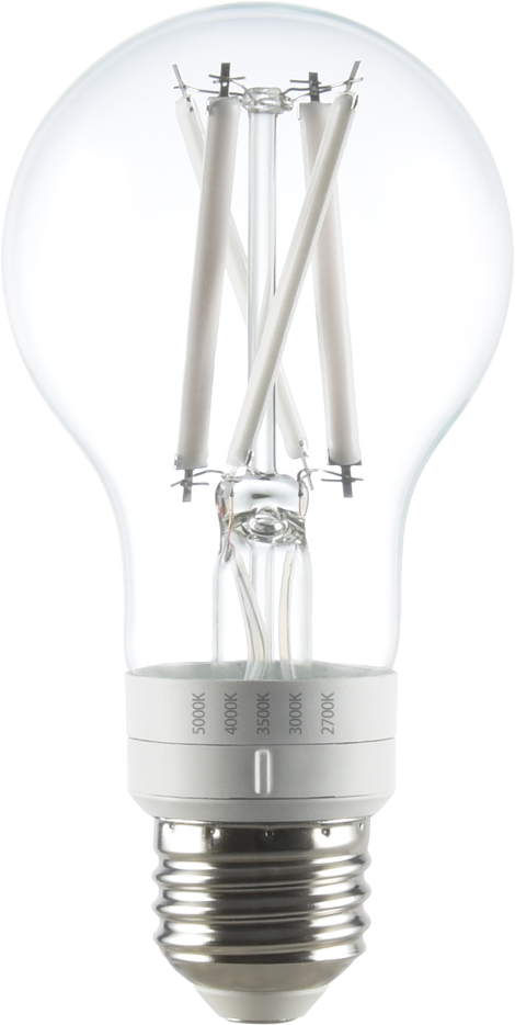 Del filament blanc -A19 - 7 watts - 5cct - Série 1-91 - 3A19D5K7WE CL