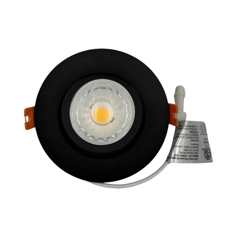 Encastré de plafond - 4″ Eyeball 12W CRI80 850LM -AFR4G-12-40K-BK