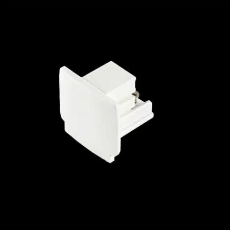 Embout blanc pour rail système Type G - Série 1-66 - Luminaire Galarneau - PRO-0432-W