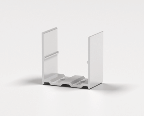 Clip de montage pour bande lumineuse à dôme courbé