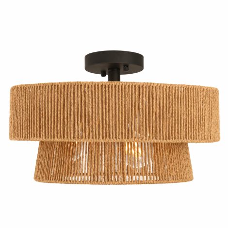 Plafonnier 16 pouces - Création Nova - CN 0070-BKNT