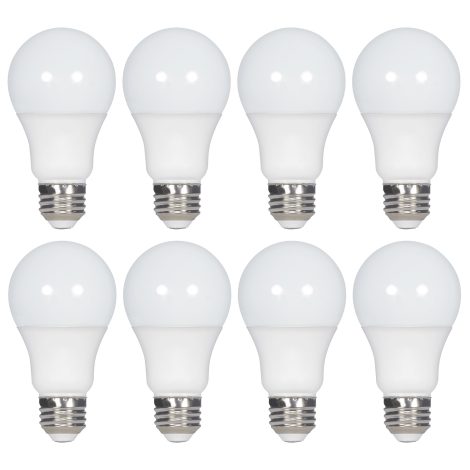 Ampoules DEL A19 9W, 2700K, Lot 8 - Satco - S11460