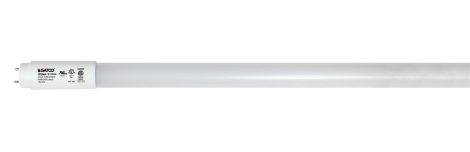 Tube DEL T8 18,5W, 3000K, 120-277V, Sans ballast, Câblage simple ou double - Satco - S11914