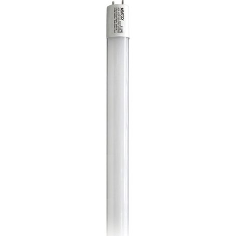 Tube DEL T8 10,5W, 4 pieds, 4000K, Sans ballast, Câblage simple ou double - Satco - S11962